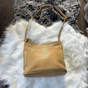 vintage Coach Sonoma convertible crossbody bag in beige pebbled leather